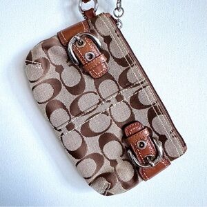 Coach Brown and Tan Clutch